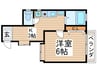 福田ハイツ 1Kの間取り