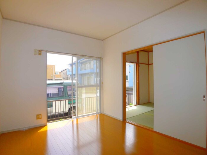 室内からの展望 第二石井コ－ポ