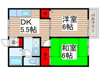 間取図 グリーンテリア第５