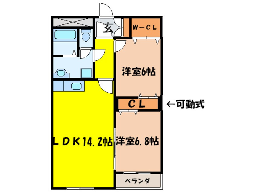 間取図 カ－サ・ペロ八王子