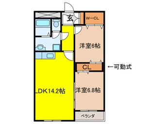 間取図 カ－サ・ペロ八王子