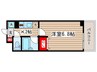 カスタリア住吉 1Kの間取り