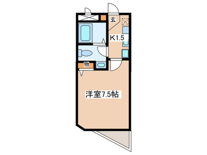 間取図 メゾネット新留