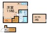 アーベインテラス東が丘 1Rの間取り