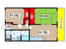 グリ－ンハイツ 2DKの間取り