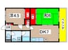 グリ－ンハイツ 2DKの間取り