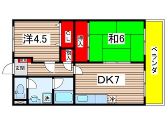 間取図 グリ－ンハイツ