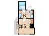 エヴェナ－ル茗荷谷 1Kの間取り