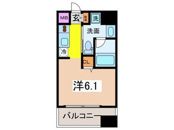 間取図 ベルファース水天宮前３０３