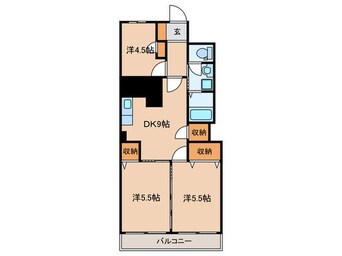 間取図 ﾊﾟｼﾌｨｯｸ自由が丘ﾏﾝｼｮﾝ(805)