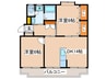 クラウンハイツ 2LDKの間取り