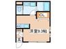 シエル　クレア　Ｎ 1Rの間取り
