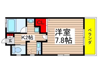 間取図 ハイツ篁