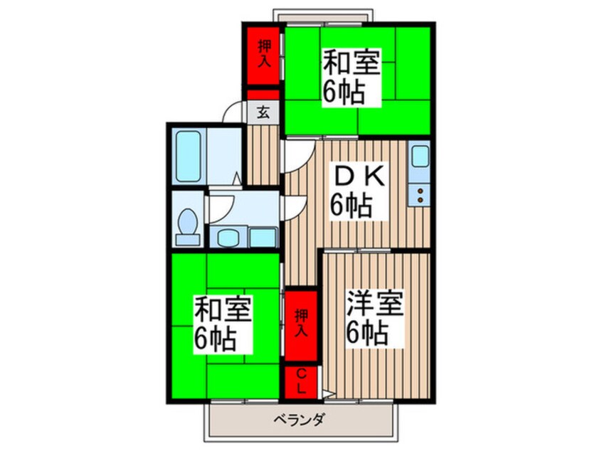 間取図 セジュールツインⅡ
