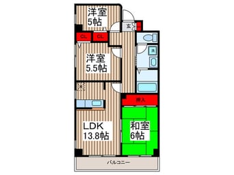 間取図 ウィステリア冬木(既築部分)