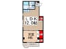 フラット共栄 1LDKの間取り