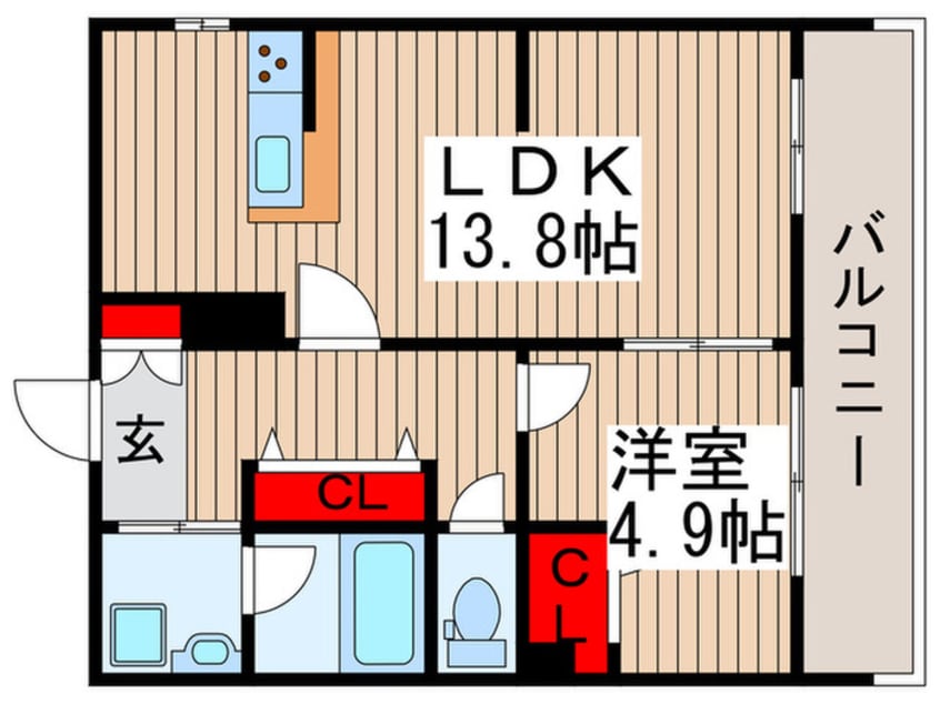 間取図 エーフラット入谷