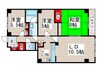 愛幸中葛西マンション 3LDKの間取り