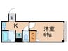 レジデンス１７番館 1Kの間取り