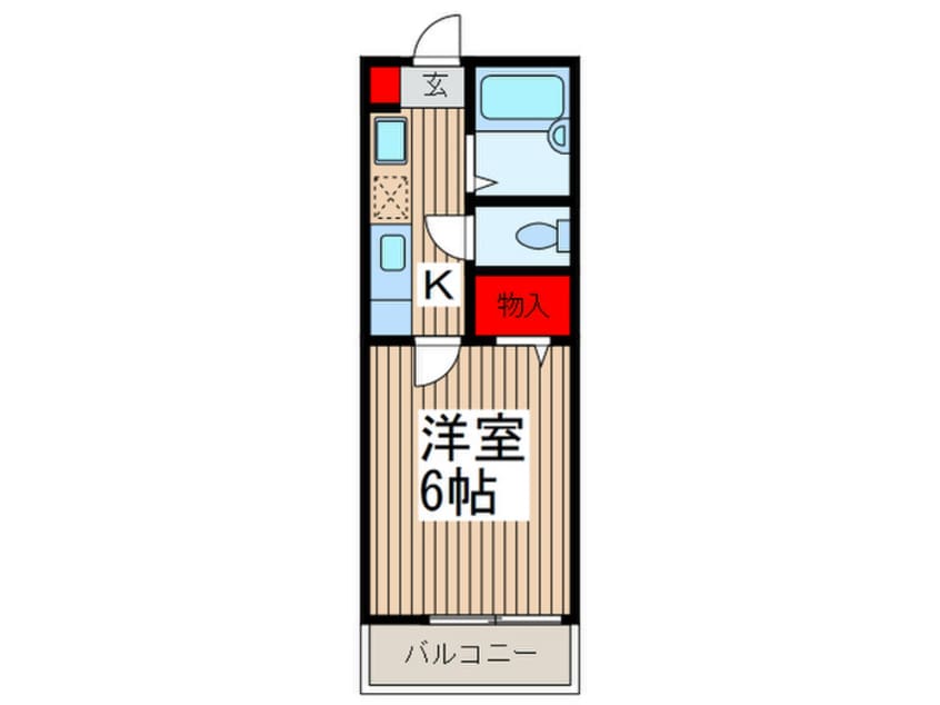 間取図 ジュネスエル浜崎Ⅰ
