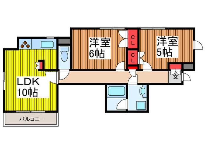 間取り図 グランドゥール蕨市民公園