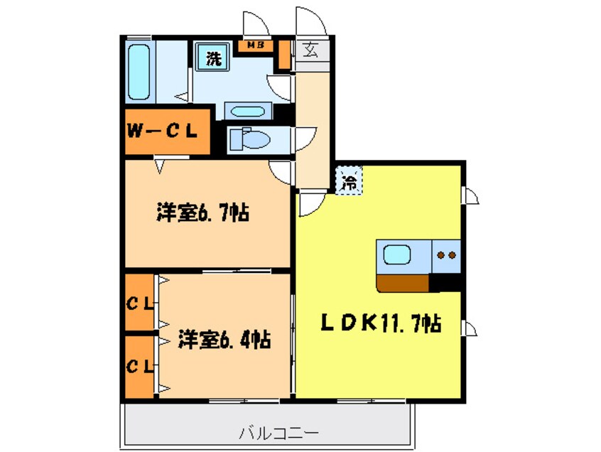 間取図 リバーヴィクトワール