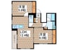 Le Sereno 2LDKの間取り