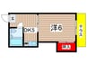 コーポルミエール 1DKの間取り