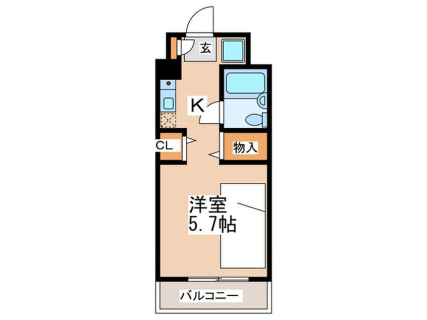 間取図 多摩学生マンション