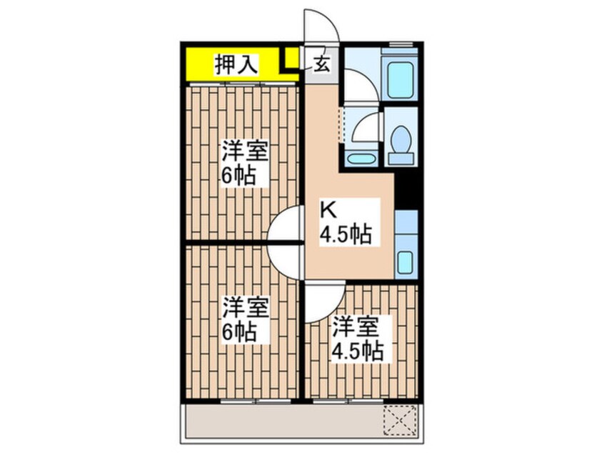 間取図 鵠沼マンション