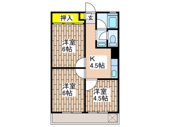 間取り図 鵠沼マンション