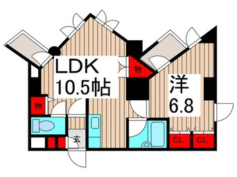 間取図 ﾊﾟﾚ･ｱﾝｿﾚｲｴ