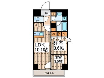 間取図 オープンブルーム浅草橋