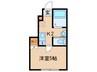サザンコート府中 1Kの間取り