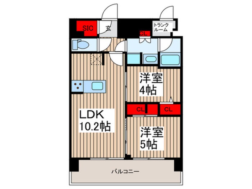 間取図 ブランシエスタ台東根岸