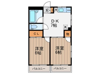 間取図 ホワイトポ－ト大山