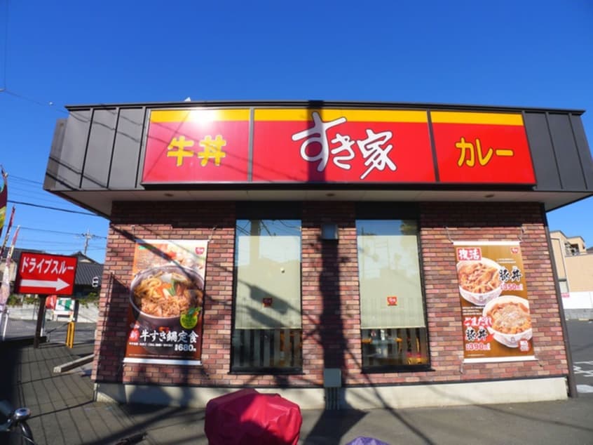 すき家(その他飲食（ファミレスなど）)まで120m エリート領家