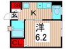 メゾンアヤセ 1Kの間取り