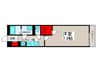 ヴィラ西新井 1Kの間取り