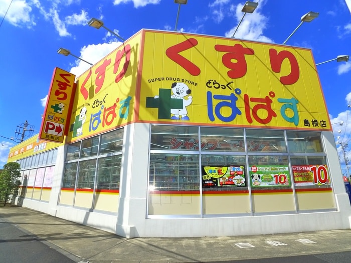 ぱぱす(ドラッグストア)まで140m ヴィラ西新井