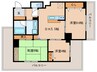 リエール若松町 3DKの間取り