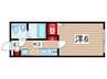 グリーングラス 1Kの間取り