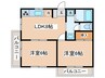 ファーストプラザ 2LDKの間取り