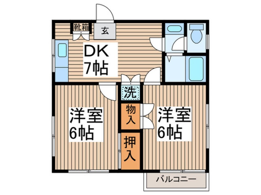 間取図 荻原マンション