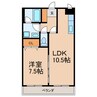 エターナⅡ 1LDKの間取り