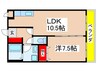 エターナⅡ 1LDKの間取り