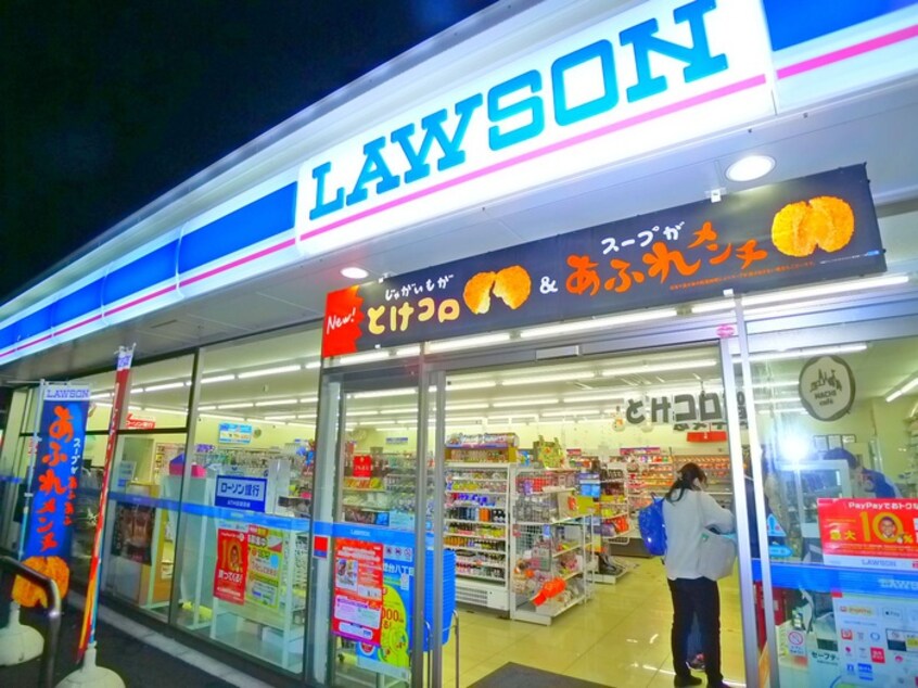 ローソン(コンビニ)まで300m コ－ポめぐみ