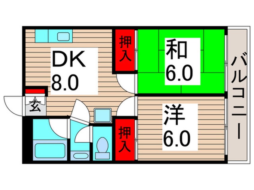 間取図 パークハイツ綾瀬