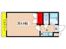 アム－ルグランシャリオ 1Kの間取り