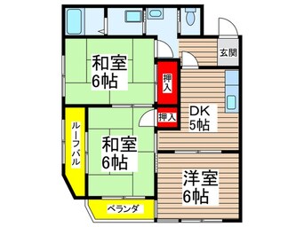 間取図 アベニ－ル平井